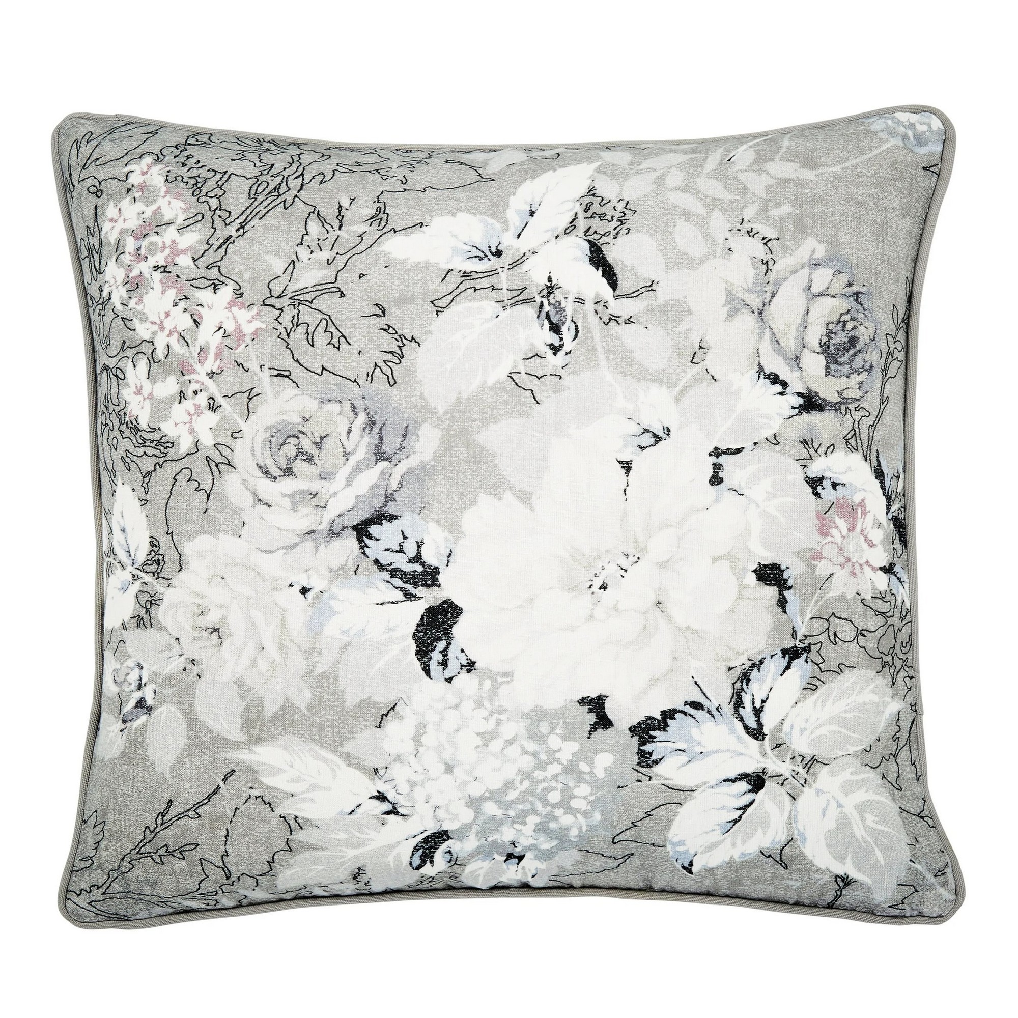 Amalia Cushion By Bedeck Of Belfast In White Silver